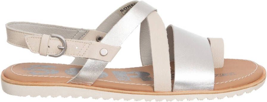Sorel sandalen ella criss cross natuurlijk leer zln