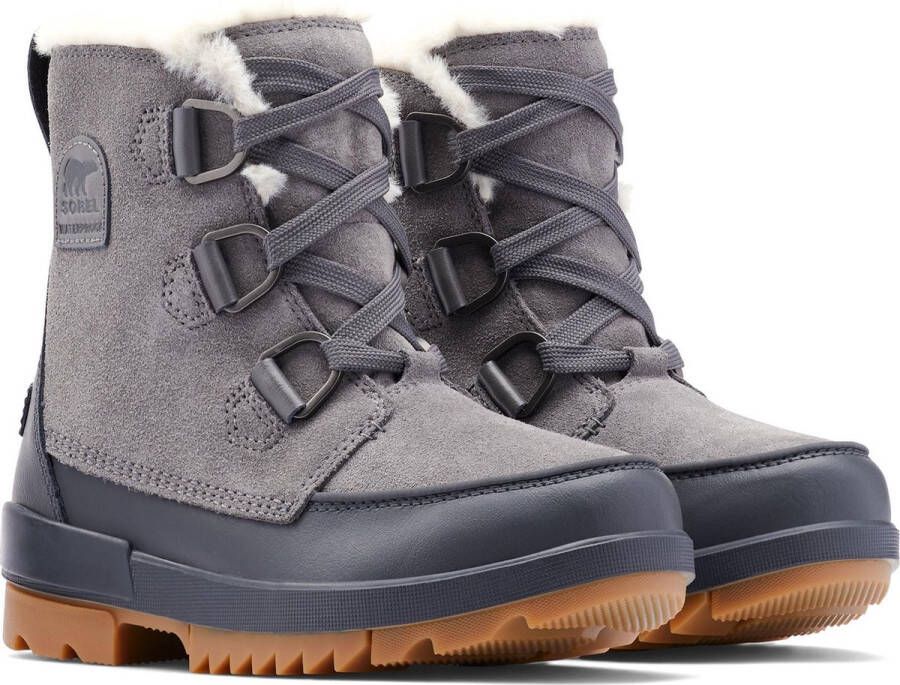 Sorel Torino Ii Wp Veterboots Laarzen Met Veters Dames Grijs