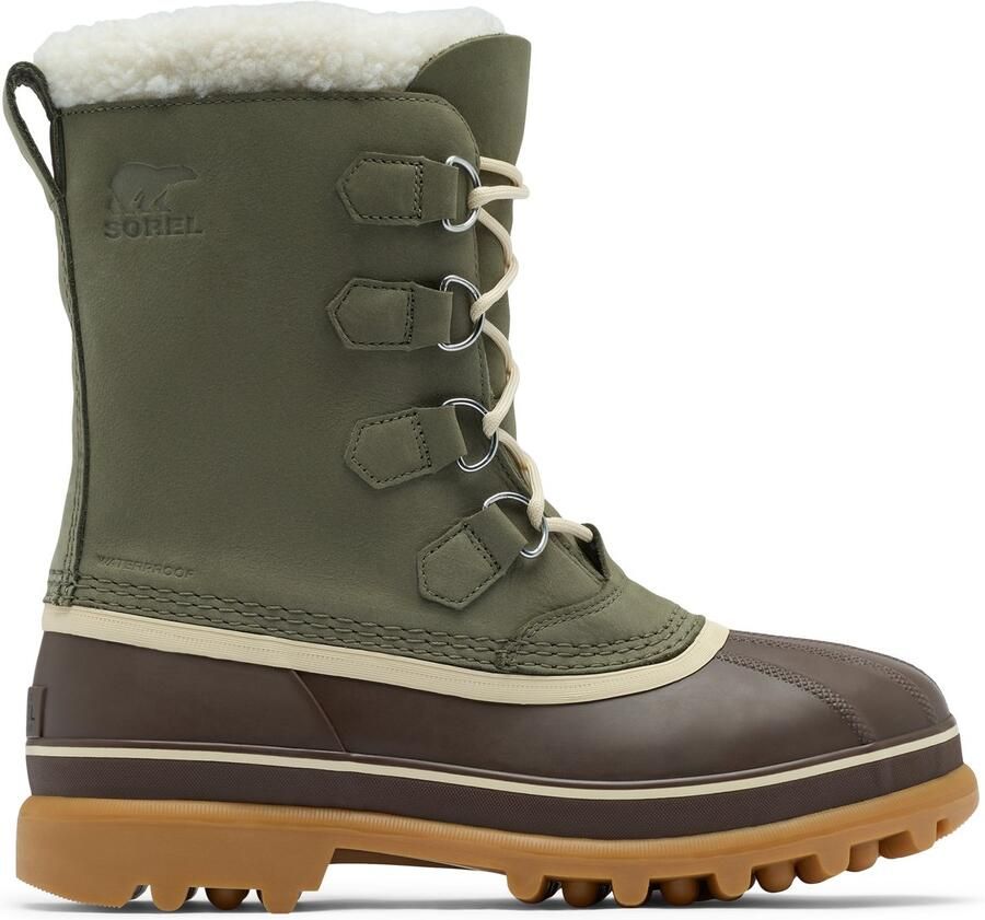 Sorel CARIBOU WP Heren Snowboots Stone Green Tobacco