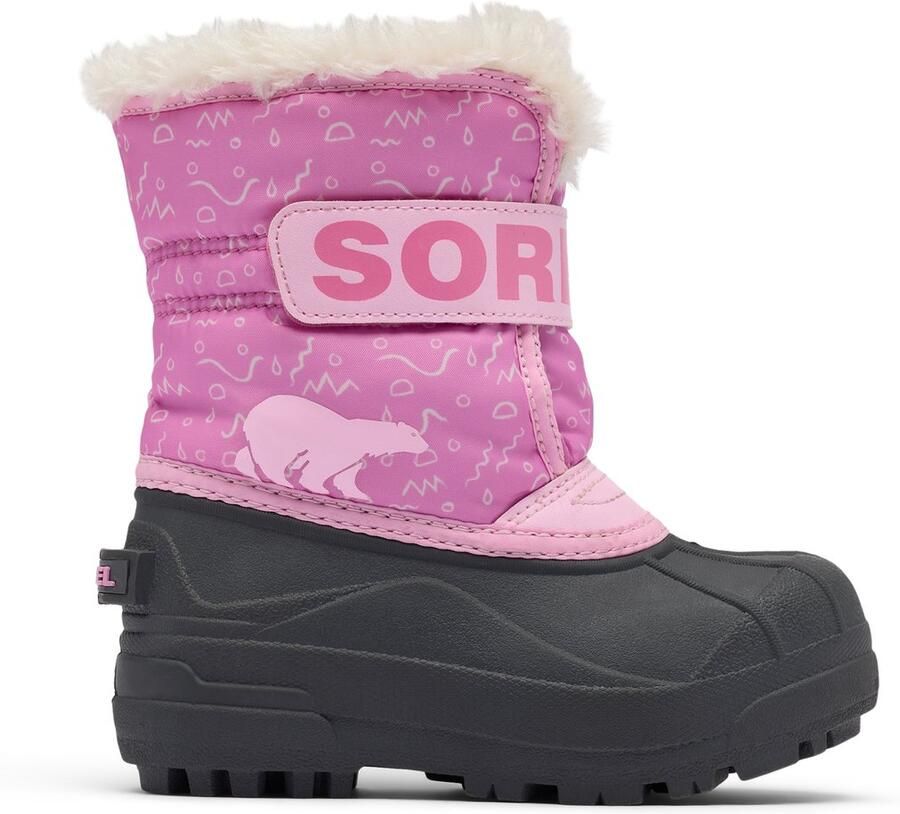 Sorel CHILDRENS SNOW COMMANDER™ BOOT Unisex Snowboots Orchid Pink Flare