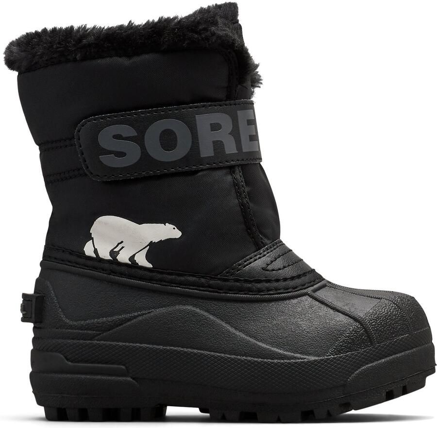 Sorel CHILDRENS SNOW COM DER™ BOOT Youth Unisex Little Snowboots Black Charcoal