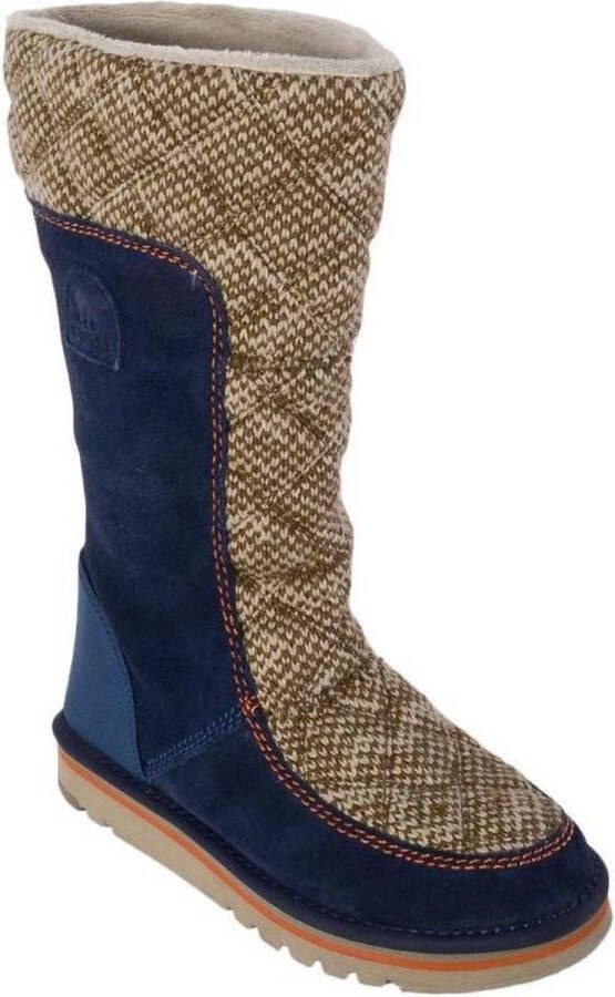 Sorel The Campus Tall Snowboots Vrouwen Blauw Beige