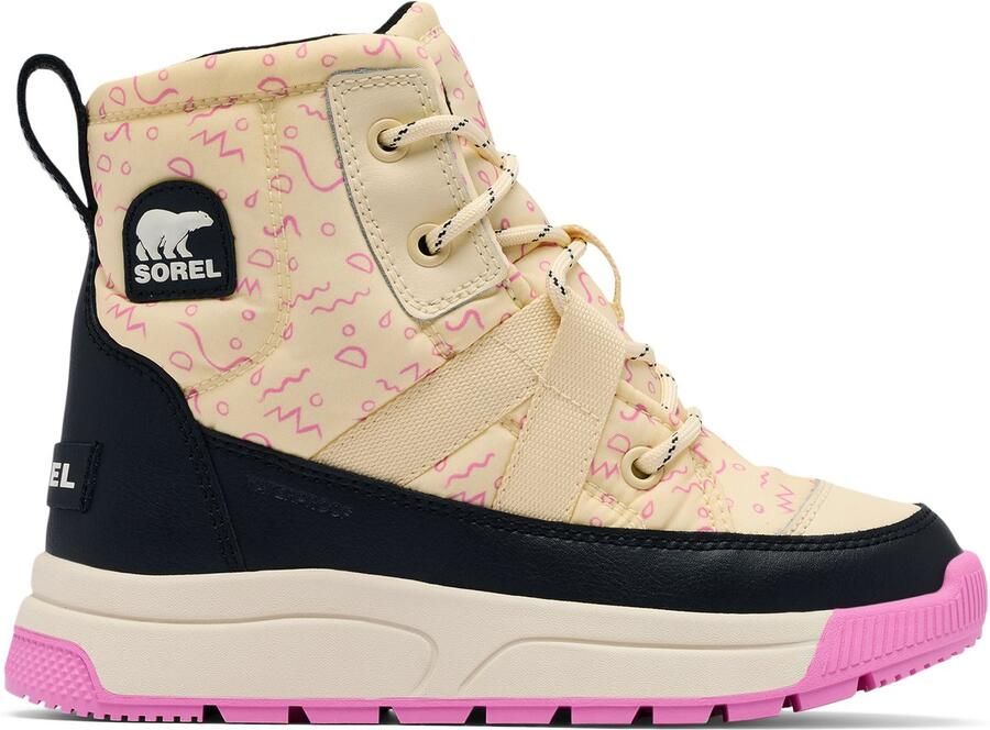 Sorel YOUTH WHITNEY™ III MID WP Unisex Snowboots Honey White Black