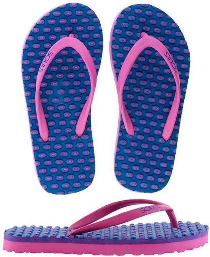 Souls Slippers Comfort Pink Marine Kids Maat L (34 35)