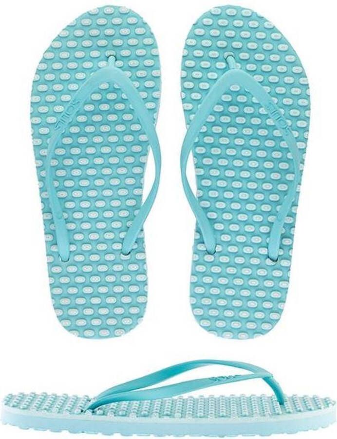 Souls Slippers Comfort Turquoise White