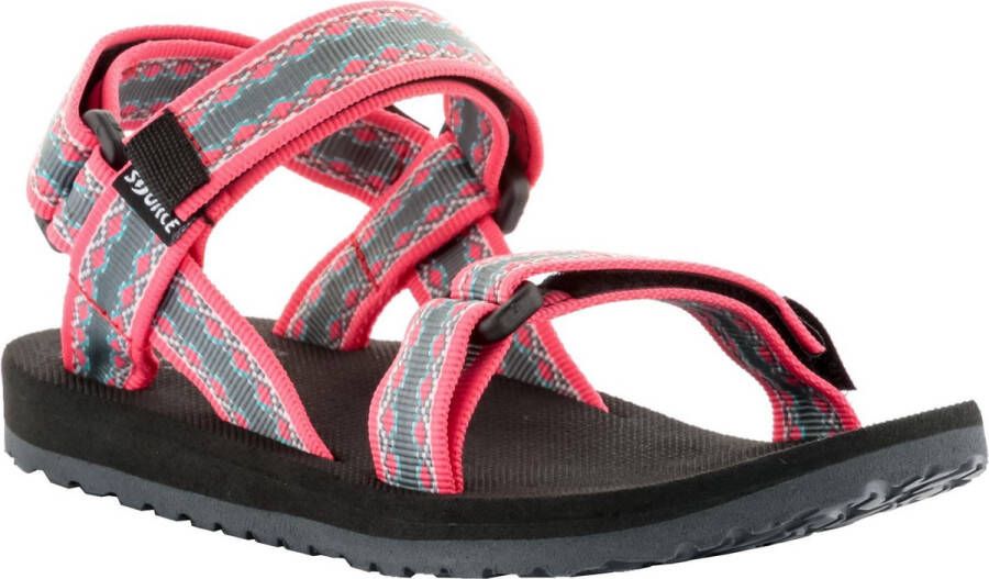 Source Classic Sandaal kinderen Wandelsandalen Unisex roze zwart