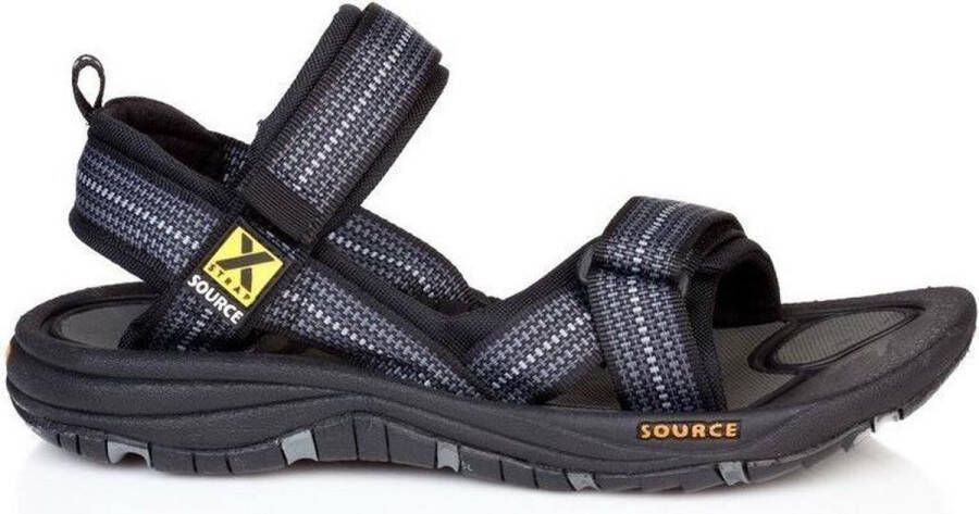 Source Classic Sandaal heren Wandelsandalen Mannen zwart grijs wit