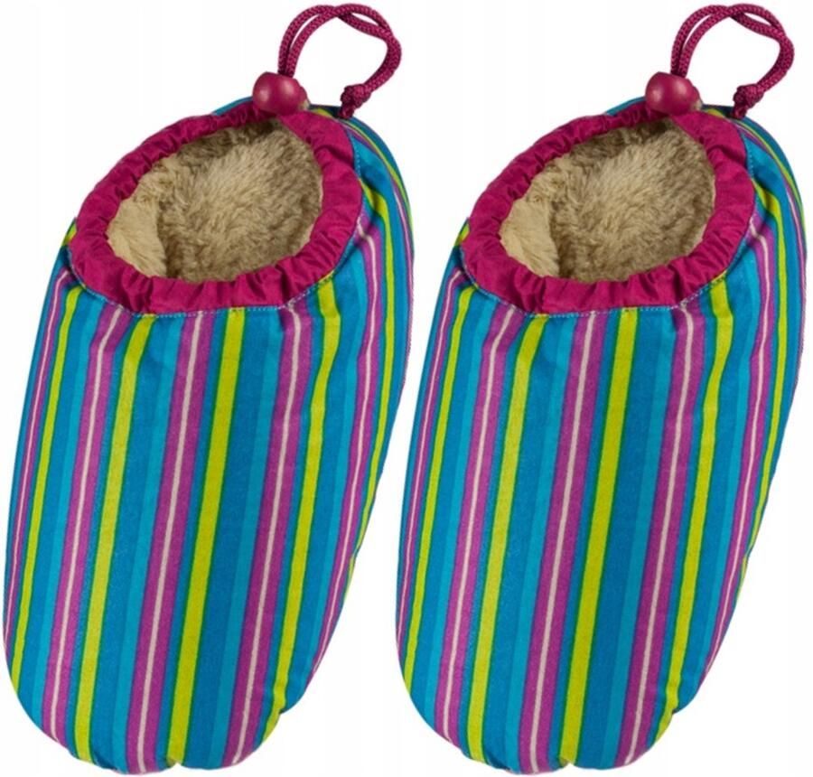 Soxo Damespantoffels met eendendons Warm en comfortabel