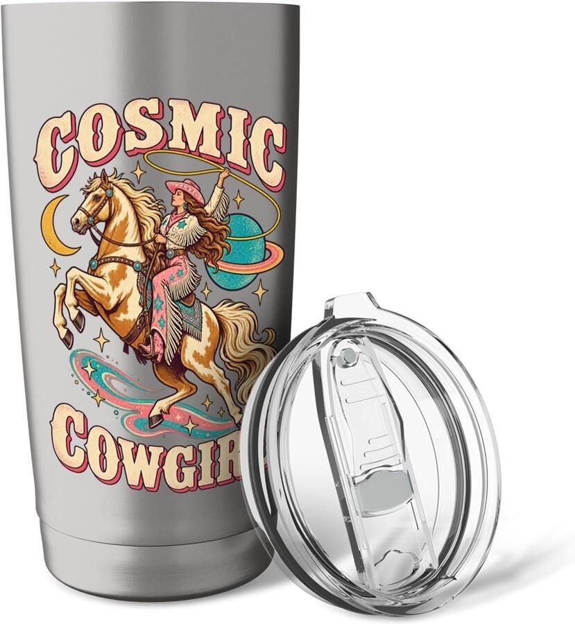 Space Cowgirl Westernpaard Thermobeker