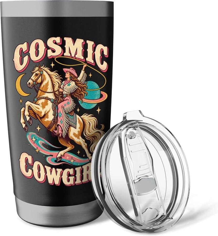 Space Cowgirl Westernpaard Thermobeker