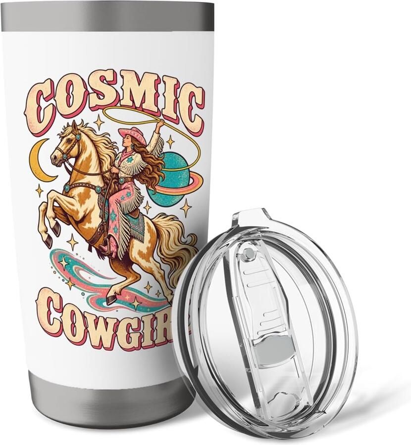 Space Cowgirl Westernpaard Thermobeker