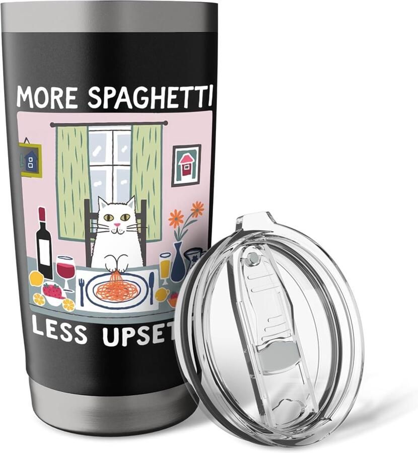 Spaghetti-Thermobeker met dubbele wand