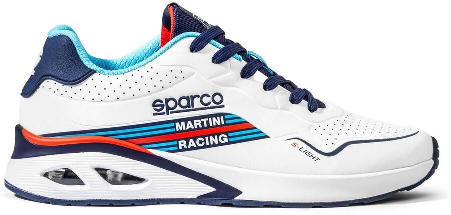 SPARCO S-LIGHT MARTINI RACING Casual Sneakers met Air Cushion in Iconische Martini Racing Livery White