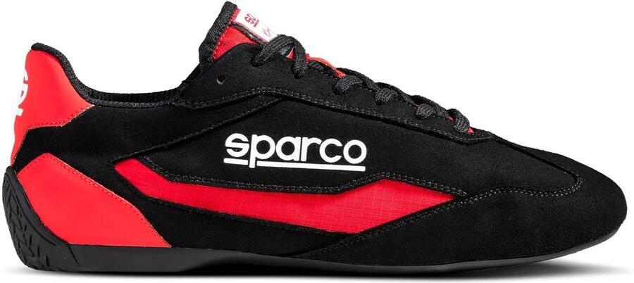 SPARCO S-DRIVE Rood Lage Racing Sneaker met Ade de Zool en Sportieve Look Rood