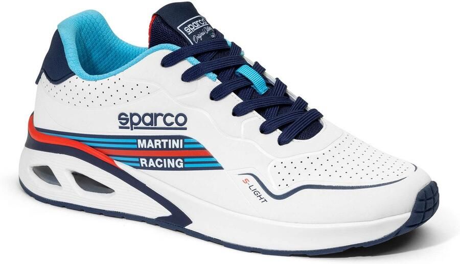 SPARCO S-LIGHT MARTINI RACING Casual Sneakers met Air Cushion in Iconische Martini Racing Livery White