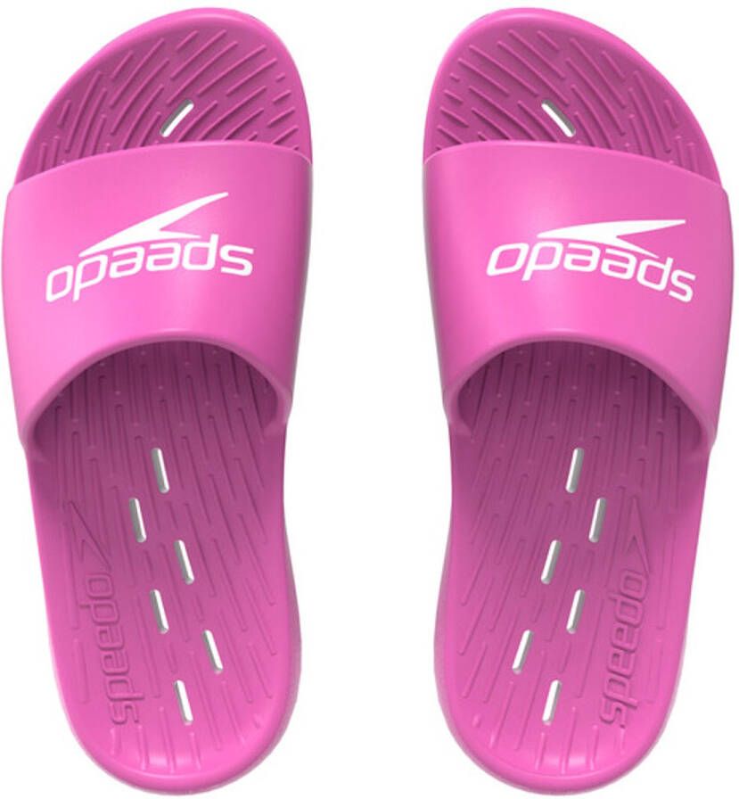 Speedo Slide Adult Female Roze Wit Vrouwen Badslipper