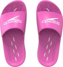 Speedo Slide Badslippers Dames Slippers Dames met Waterafvoer in het Voetbed Sneldrogende Badslippers Dames van Lichtgewicht EVA Slippers voor Zwembad en Strand Roze Wit