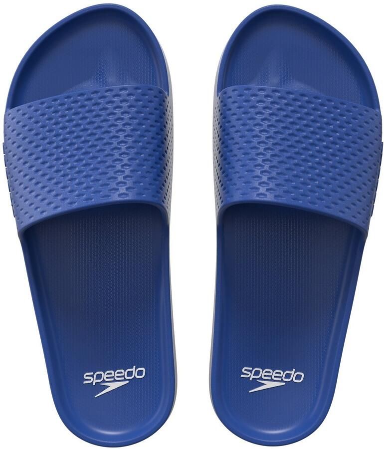 Speedo badslippers heren navy comfortabele pool slides blauw