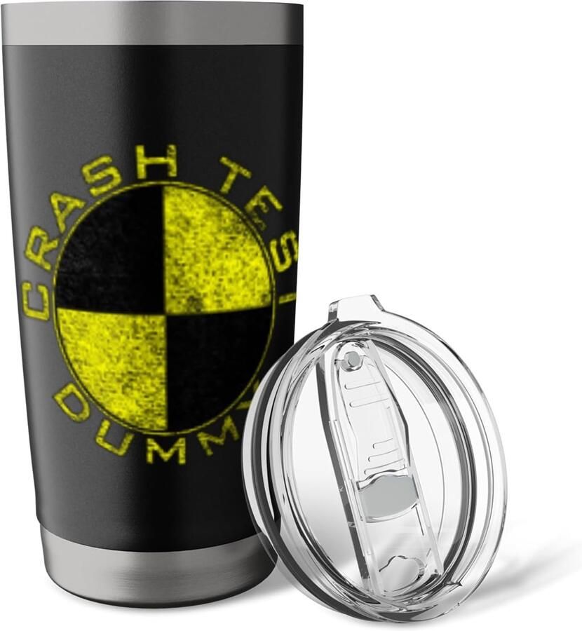 Speen kostuum met tekst I'm a Crash-test dubbelwandige thermobeker
