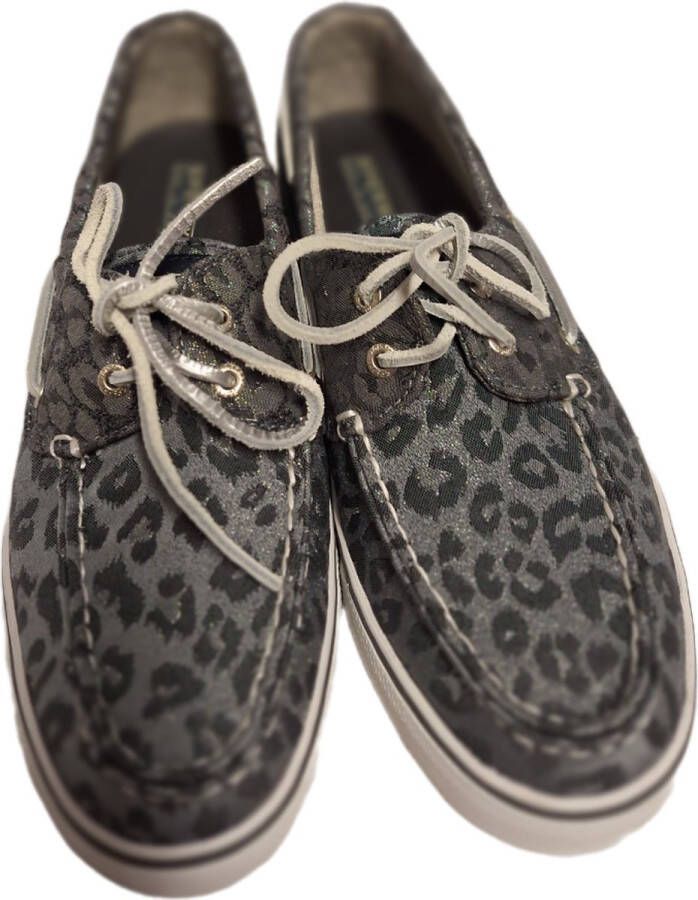 Sperry BOOTSHOES-CANVAS-BLACK LEOPARD