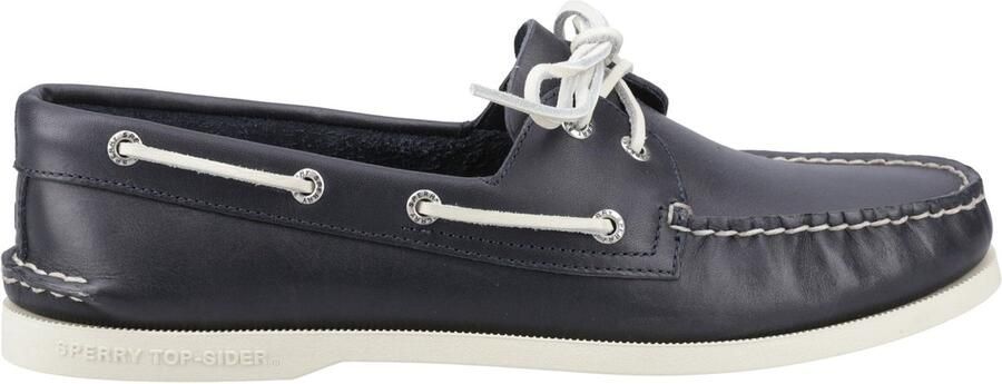 Sperry Authentiek Origineel 2 VETERS Breed Marineblauw FW Boat Shoes FW Boat Shoes Volwassenen