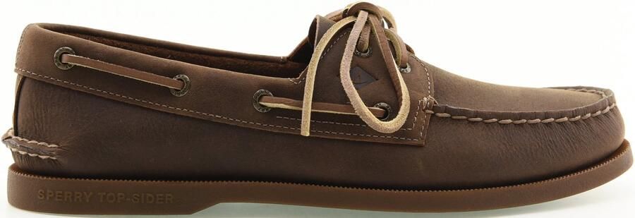 Sperry Our most iconic silhouette the Authentic Original 2-Eye Boat Shoe stands out for its supe DISTRESS BROWN FW Boat Shoes