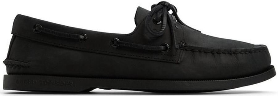 Sperry Our most iconic silhouette the Authentic Original 2-Eye Boat Shoe stands out for its supe SMOOTH BLACK FW Boat Shoes
