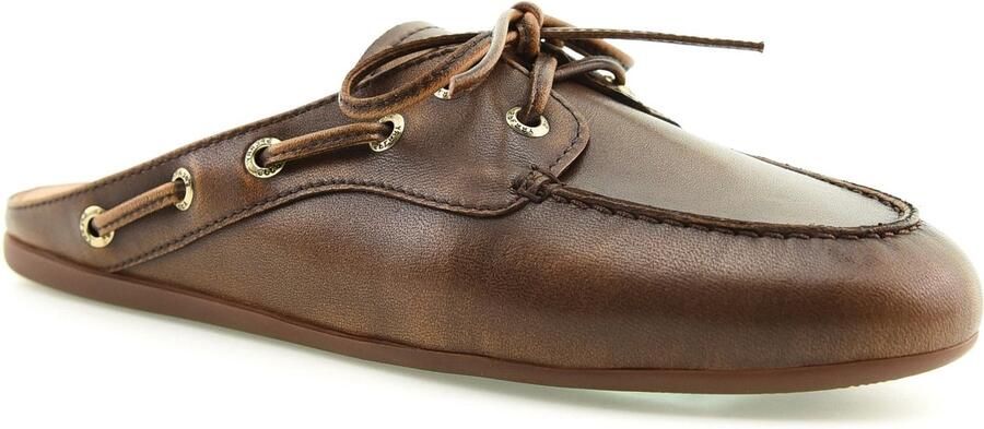 Sperry Slimboat Mule Brown FW Boat Shoes