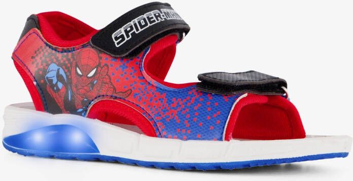 Spider-Man jongens sandalen met lichtjes rood
