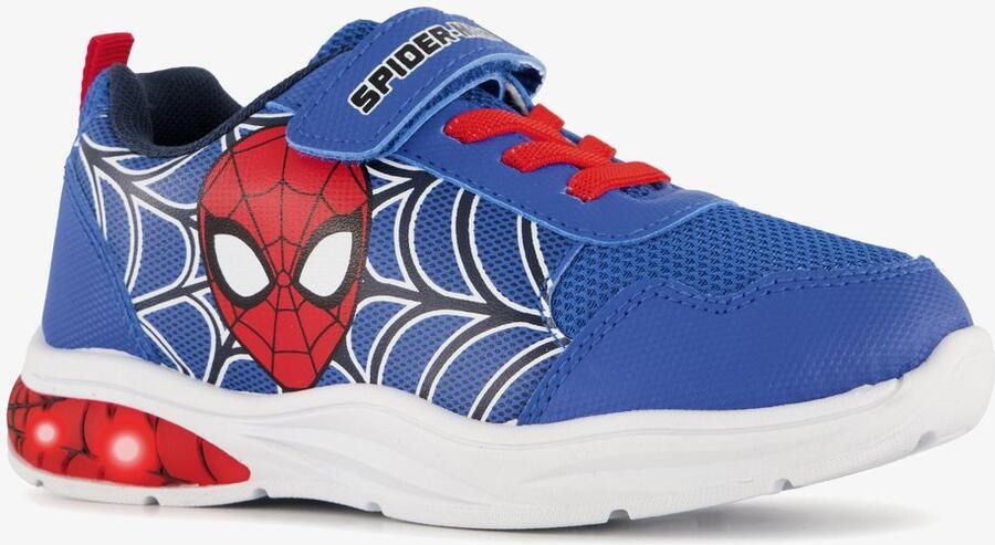 Spider-Man Spiderman jongens sneakers blauw met lichtjes