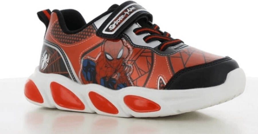 Spider- Spider Sneaker Rood zwart Met Lichtjes