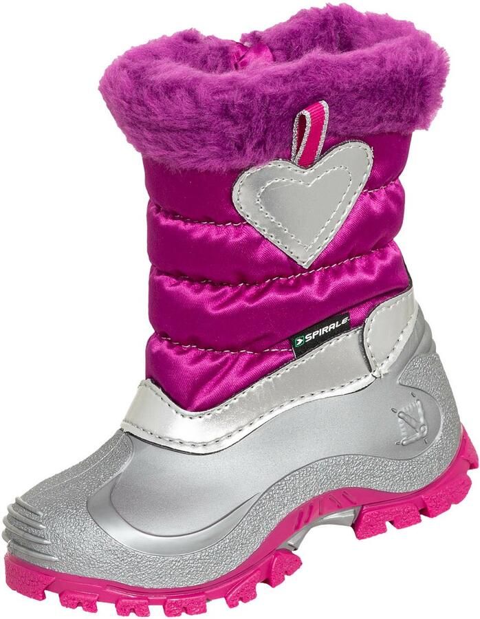 Spirale winterlaarzen Sonja lila zilver