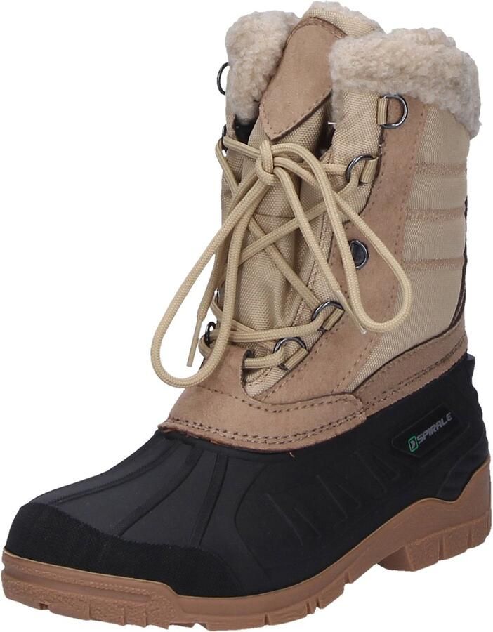 Spirale winterlaarzen Tina beige spiraal