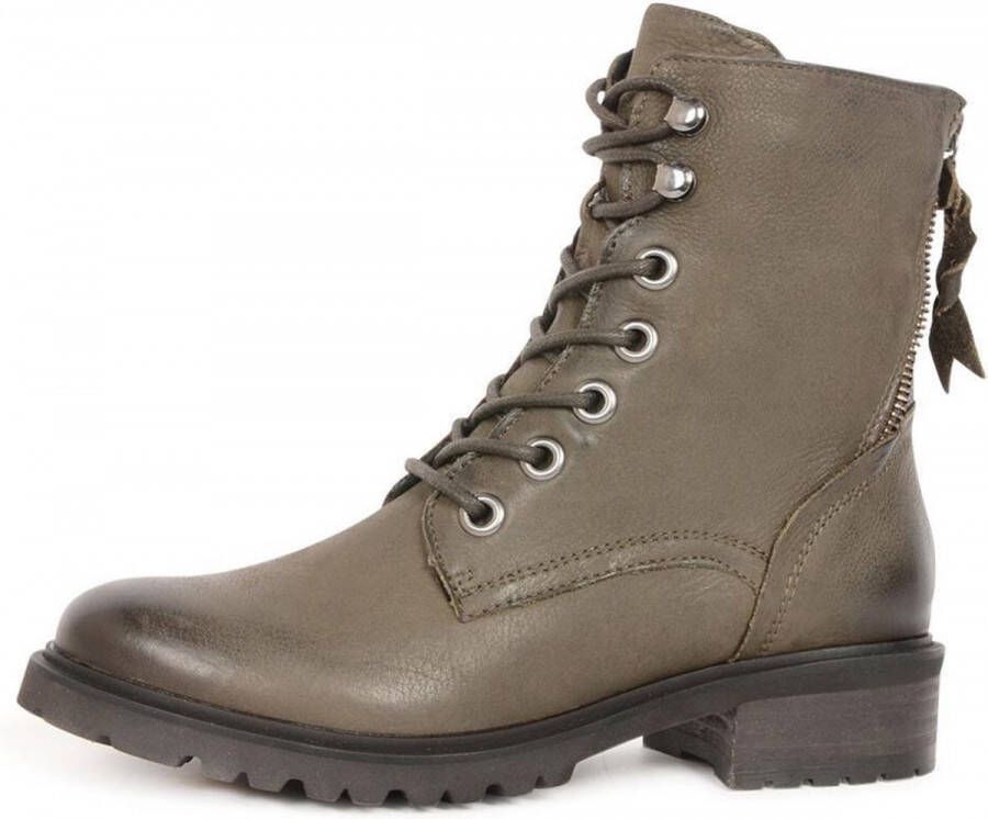 Spm Lala Dames Veterboots Groen