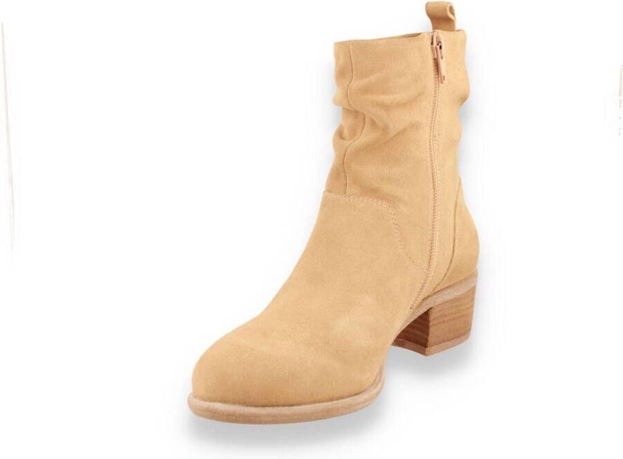 Spm Shoes & Boots SPM dames enkellaarsje Miriam BEIGE