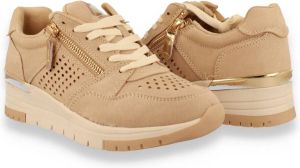 Sprox dames sneaker beige