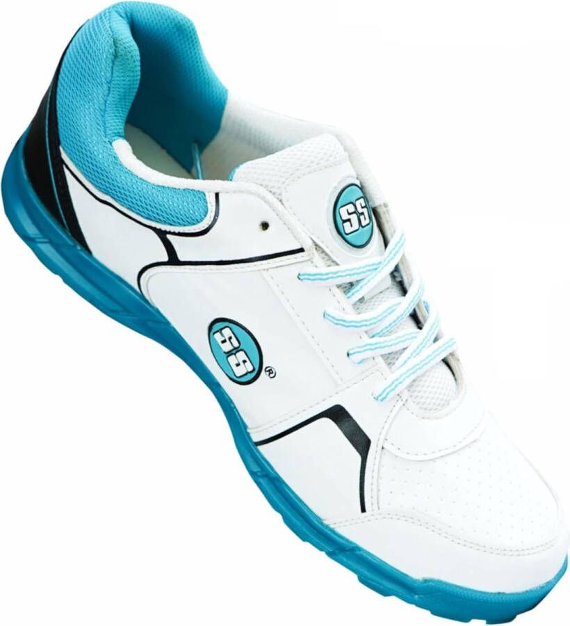 SS Josh Cricket Schoenen (Kleur: Wit & Zeegroen Voor Heren & Jongens Materiaal: PU & Mesh Lichtgewicht en Duurzame langdurige prestaties