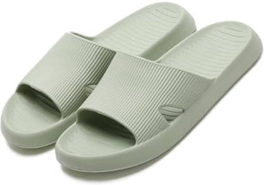 ST TRADING Douche Sloffen voor en Zachte Comfortabele Ultralichte Zomerpantoffels Slipvaste en Sneldrogende Badschoenen Sandalen Groen 37 38
