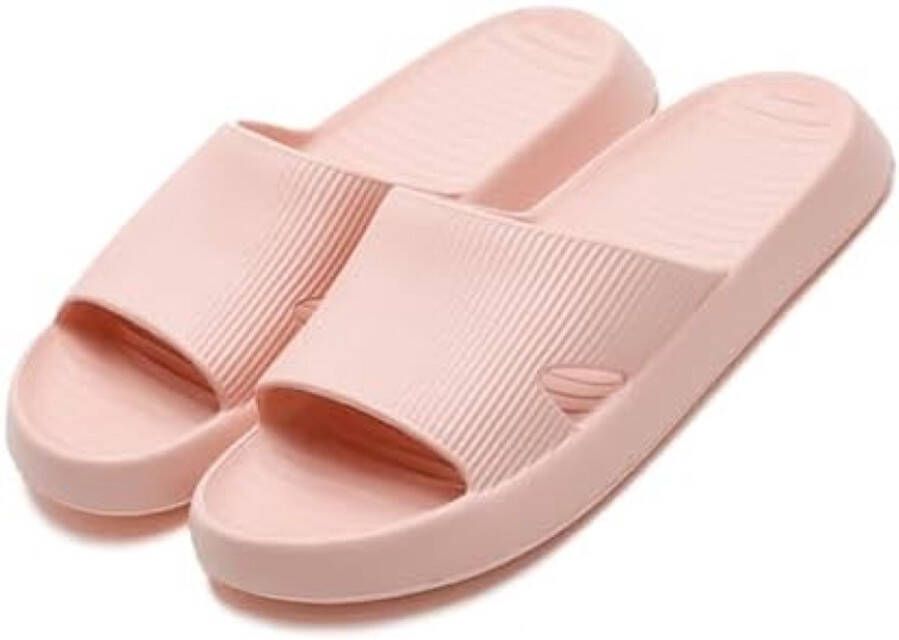 ST TRADING Douche Sloffen voor en Zachte en Comfortabele Ultralichte Zomerpantoffels Slipvaste en Sneldrogende Badschoenen Sandalen Roze