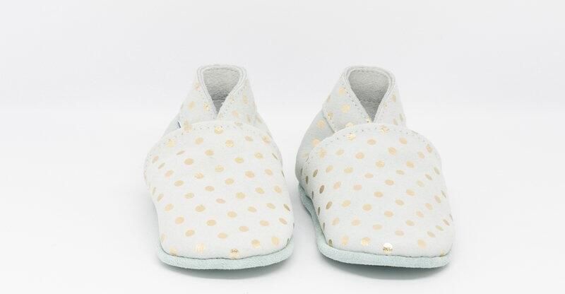 Stabifoot Babyslofjes Zacht Leer Cadeaudoos Linnen zakje Barefoot 3002 GREY