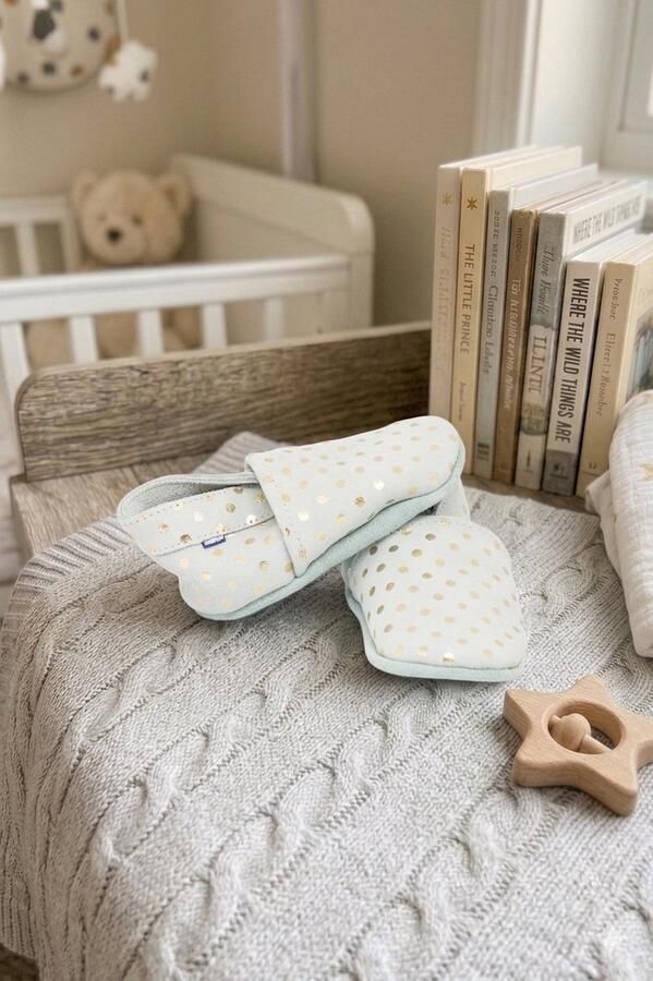 Stabifoot Babyslofjes Zacht Leer Elastisch Cadeaudoos Barefoot 3002 GREY