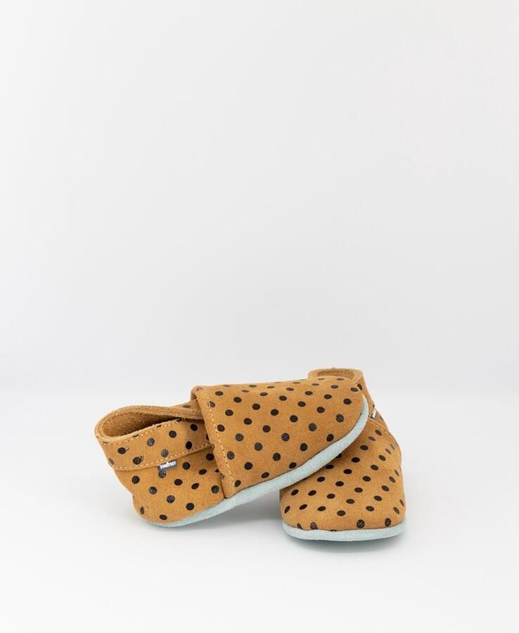 Stabifoot Babyslofjes Zacht Leer Cadeaudoos Linnen zakje Barefoot 3002 SAND