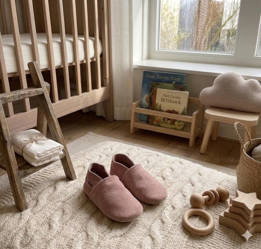 Stabifoot Babyslofjes Zacht Leer Cadeaudoos Linnen zakje Barefoot ANTIQUE - Foto 2