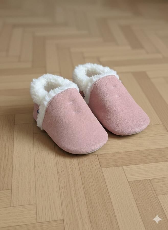 Stabifoot Babyslofjes Zacht Leer Cadeaudoos Linnen zakje Barefoot ELVA ANTIQUE
