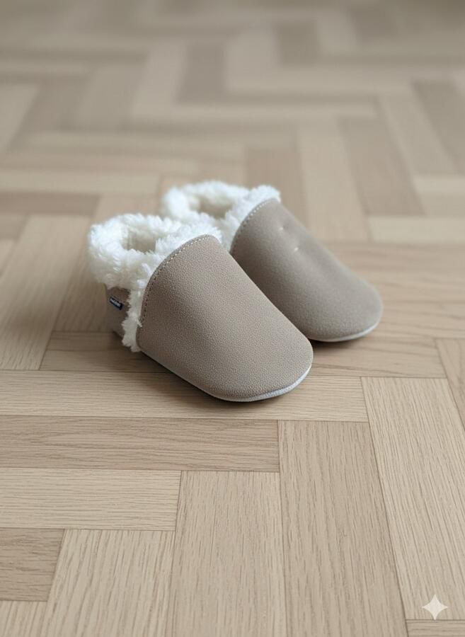 Stabifoot Babyslofjes Zacht Leer Cadeaudoos Linnen zakje Barefoot ELVA NIQUEL
