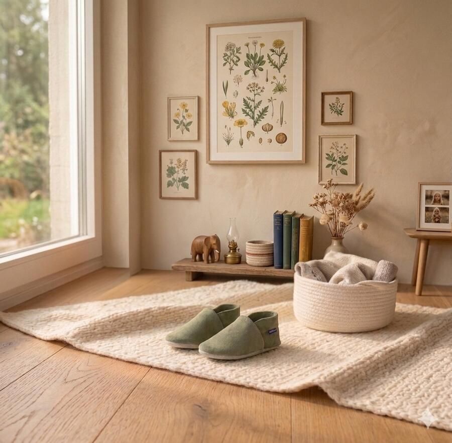 Stabifoot Babyslofjes Zacht Leer Cadeaudoos Linnen zakje Barefoot VEGIE - Foto 2