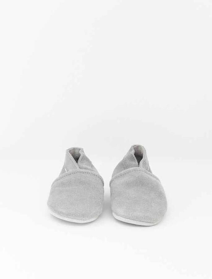 Stabifoot Babyslofjes Zacht Leer Cadeaudoos Linnen zakje Barefoot SKY