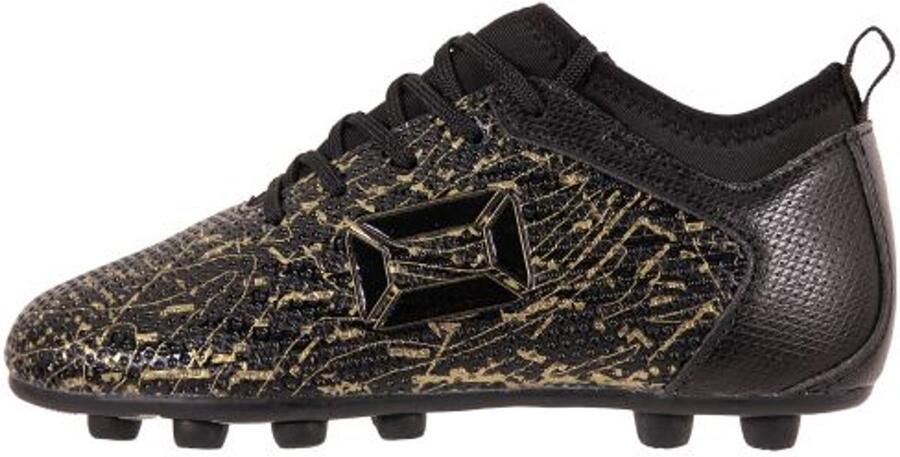 Stanno Vulture FG JR II junior voetbalschoenen zwart goud Imitatieleer