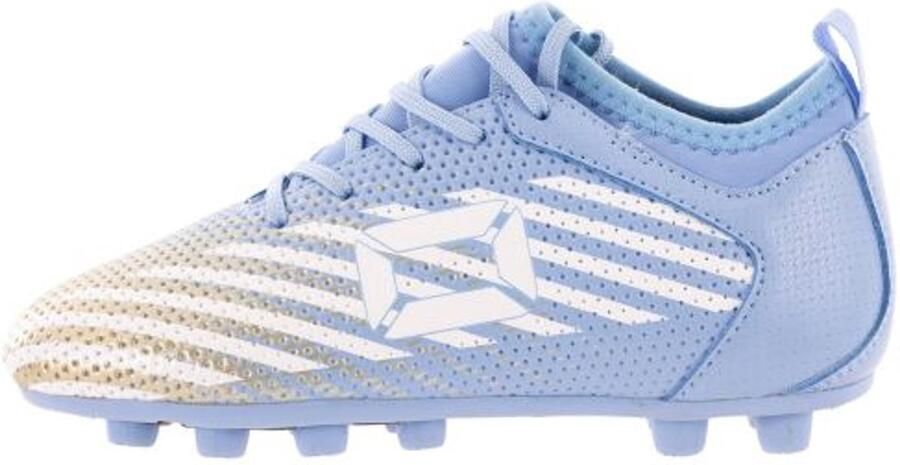 Stanno Vulture FG JR III junior voetbalschoenen lichtblauw wit goud - Foto 4