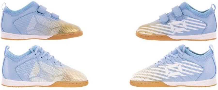 Stanno Vulture IN JR III junior voetbalschoenen lichtblauw wit goud - Foto 4